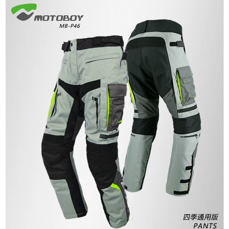 US $145.72 1pcs Four Season MOTOBOY Mens Motorcycle Racing Warm 600D Oxford Pants Motorbike Breathable Waterproof Reflective Trousers Gear