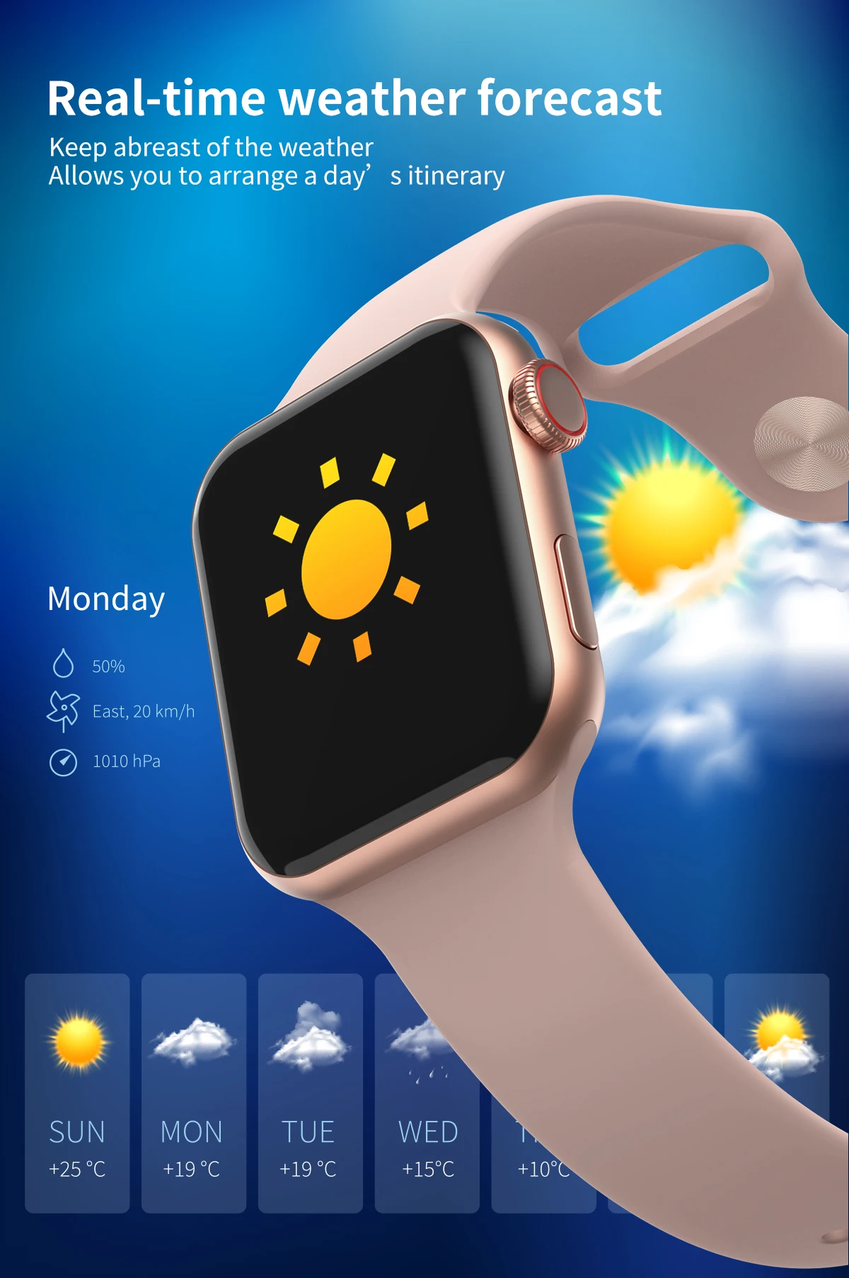 Новинка F10 спортивные Смарт-часы 200 мАч 1,5" полный экран Погода Bluetooth Смарт-часы для Android iPhone xiaomi phone PK IWO 8 4