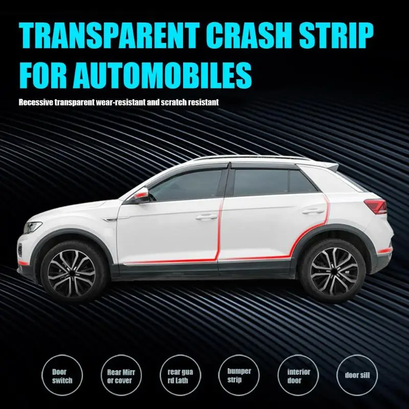 Универсальная прозрачная Автомобильная защитная пленка, накладка на бампер, защита от царапин, автомобильный стиль, 1 м, 3 м, 5 м, 10 м