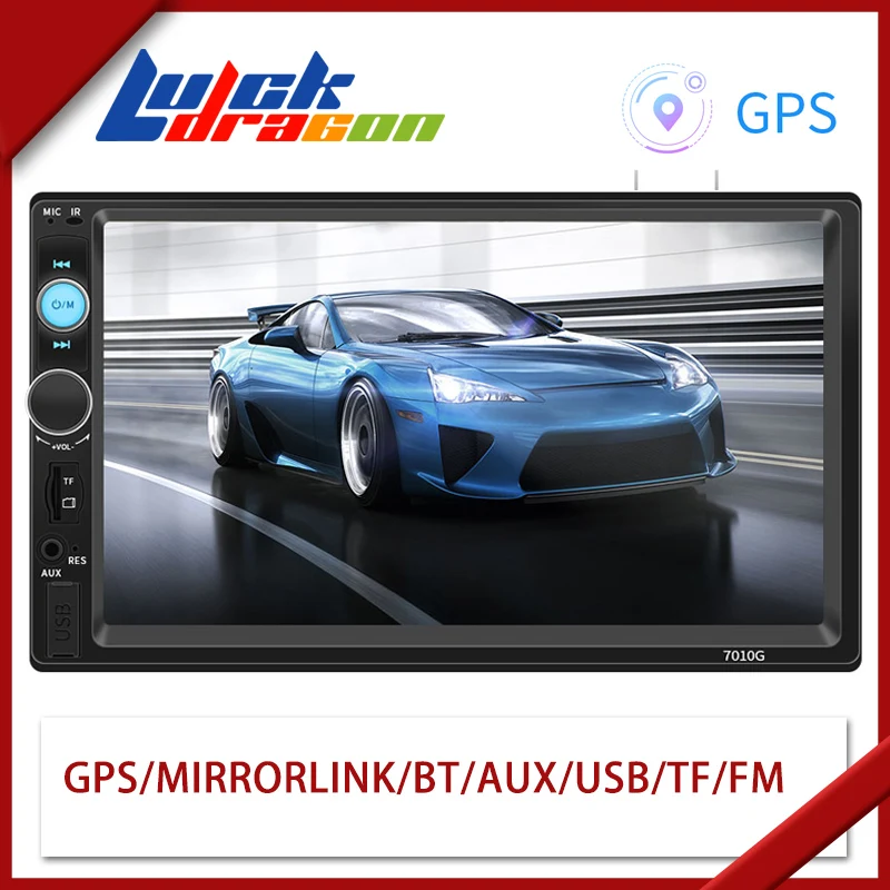 Автомобильный радиоприемник " HD сенсорный экран MP5 Мультимедиа Стерео gps/Mirrorlink/Bluetooth/обратное изображение/громкой связи/UDisk карты/FM/AUX Авторадио