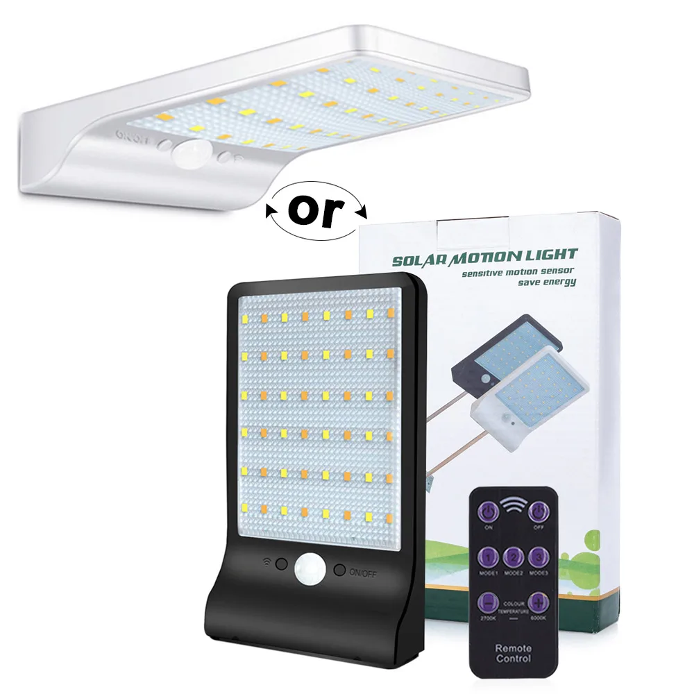 Durable Wall Light Home Outdoor Motion Sensor Eco-Friendly Street Lamp 48 LED - Испускаемый цвет: Белый