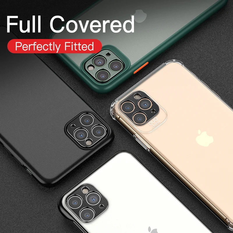 Защитное кольцо для объектива камеры на iPhone 11 Pro защитная рамка для iPhone 11Pro MAX телефон металлический сплав защитная накладка для задней панели телефона