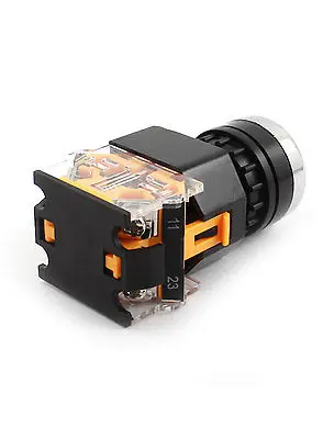 AC 660V 10A 24mm резьба DPST 1NO 1NC мгновенная Зеленая кнопка кнопочный переключатель