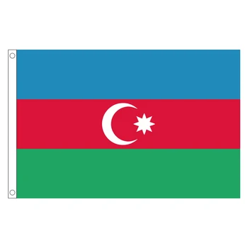 

free shipping xvggdg 90 x 150cm Azerbaijan flag Banner Hanging National flag Home Decoration