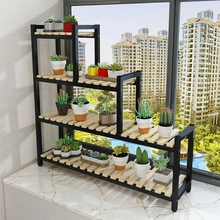 Многоэтажный стеллаж для мяса на балкон в провинции, маленькая Цветочная полка, эркер, оригинальная Цветочная полка, железная Художественная, многоэтажная