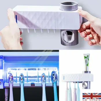

Hot 2020 Ultraviolet UV Light Toothbrush Holder Sterilizer AutoToothpaste Dispenser Toothpaste Squeezers