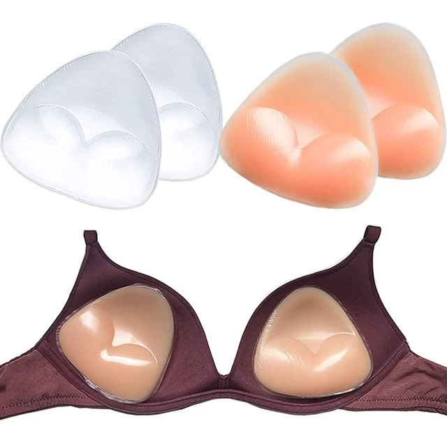 1pair Women Breast Push Up Pad Bra Cup Thicker Silicone Bra Insert Pad  Nipple Cover Stickers Patch Bikini Inserts for Swimsuit - AliExpress