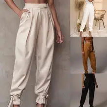 

80%HOTCargo Pants High Waist Full Length Pockets Women Trousers for Dating