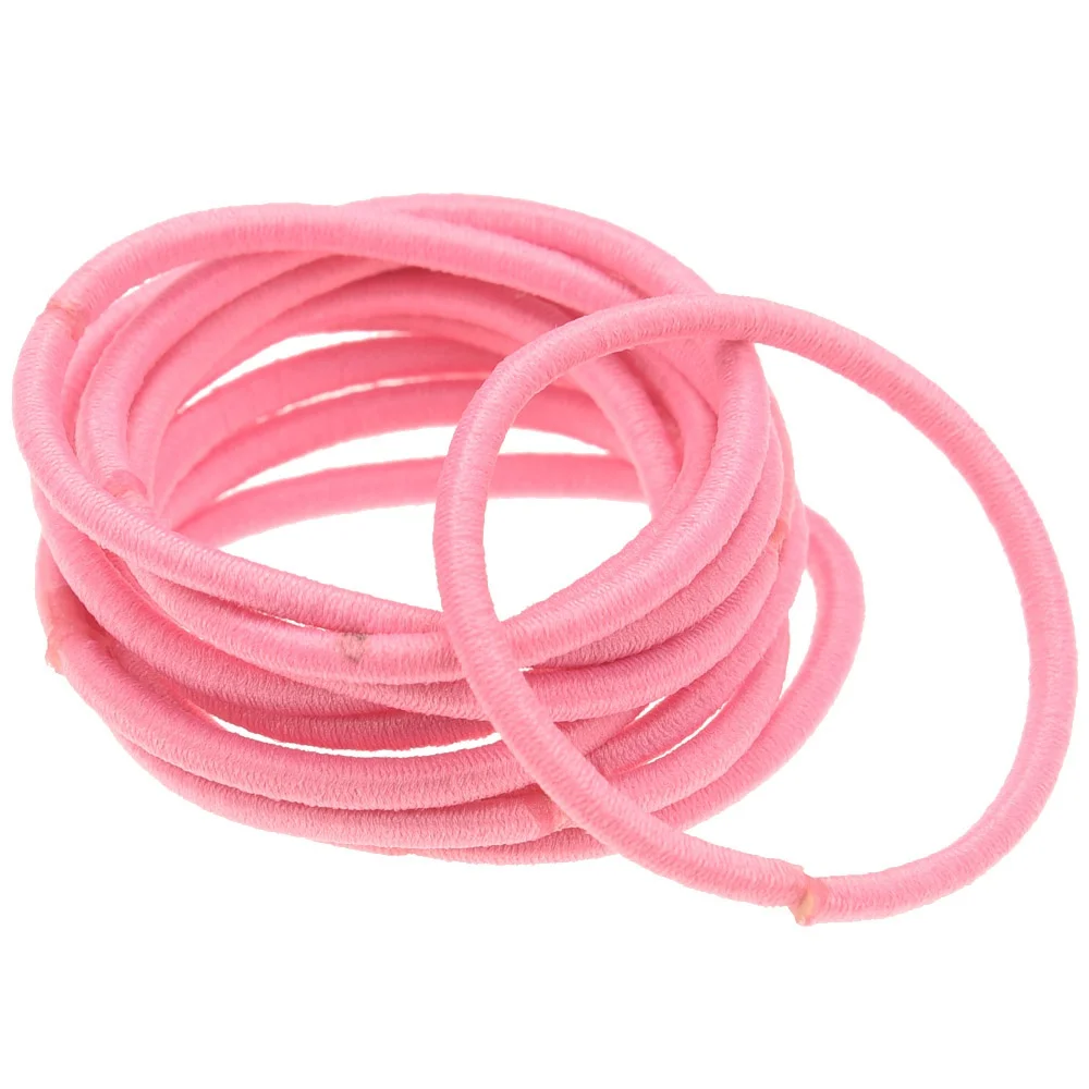 Pink 80 шт. диаметр 3 см мини резинки красочные помет для девочек Галстуки для волос нейлоновые оголовья Детские волосы резиновая повязка на голову ленты - Цвет: Pink