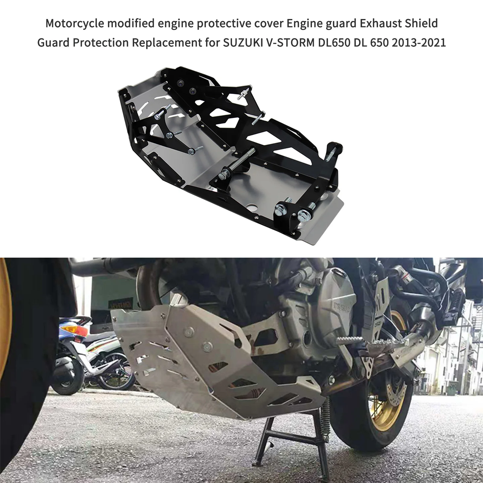 Модифицированная Защитная крышка двигателя мотоцикла защита выхлопных газов