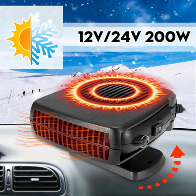 12 V/24 V 200W автомобильный обогреватель радиатор обогреватель ветер Экран обогреватель тире самое лучшее отопление зимой