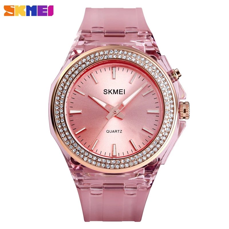 

Women's Quartz Watch Fashion Casual Ladies Dress Bracelet LED Back light Quartz Watches Top Brand SKMEI Women Wristwatch Clock