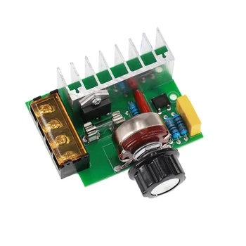 

4000W 0-220V AC SCR Electric Voltage Regulator Motor Speed Controller Dimmers Dimming Speed With Temperature Insurance