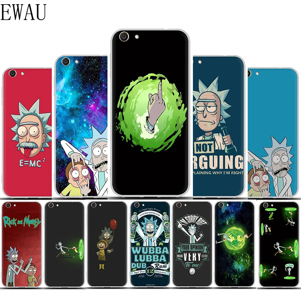 EWAU Рик и Морти чехол для телефона для VIVO Y53 Y81 V7 V9 V11 V15 Pro Y17 Y71 Y91 Y93 Y66 X9 Z5X Y11