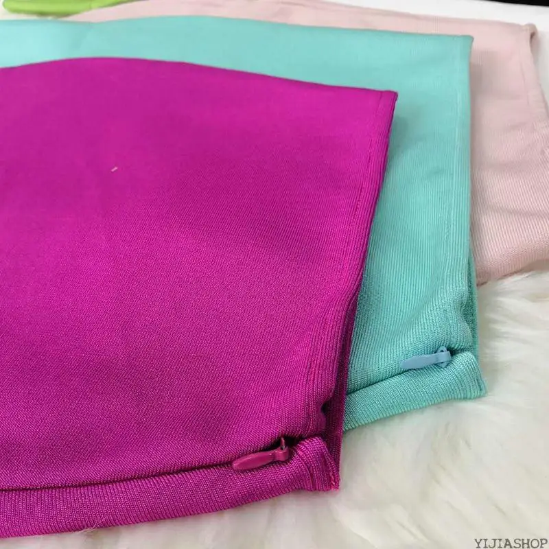 Женская облегающая мини юбка красная оранжевая хаки зеленая черная белая