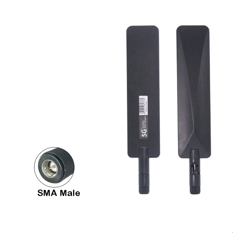 2PCS 5G Full Netcom LTE Omnidirectional GPRS GSM 2G 3G 4G Router Glue Stick Antenna Folding Boat Oar High Gain 22DBI SMA Male 2pcs 2 4g 5 8g dual band antenna 6dbi omnidirectional high gain wireless wifi router feather s foldable glue stick sma antenna