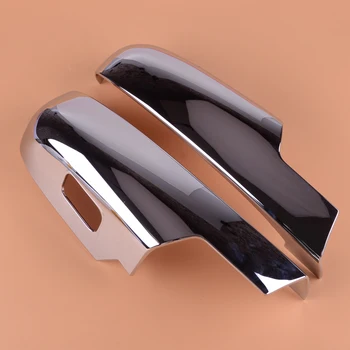 

CITALL Chrome Car Lower Bottom Half Mirror Covers Cup fit for Chevy Silverado GMC Sierra Pickup 2007-2010 2011 2012 2013