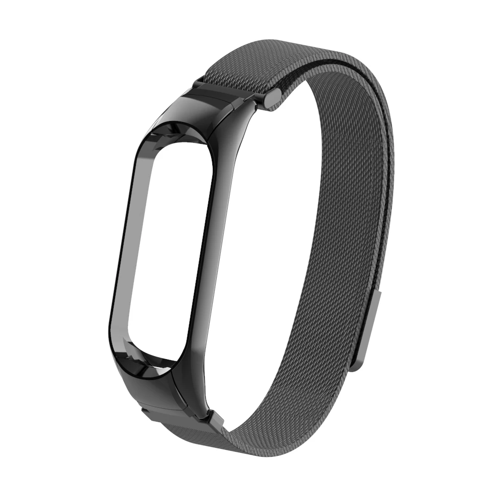 YAYUU mi Band 4 3 металлический ремешок из нержавеющей стали для Xiao mi Band 3 ремешок совместимый mi band 4 браслеты цвет Pulseira - Цвет: 02