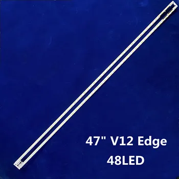 

4PCS*48LED LED strip 47" V12 Edge R L type 6920L-0131D 6920L-0131C for 6922L-0017A 6922L-0018A 47LM6200 LC470EUE