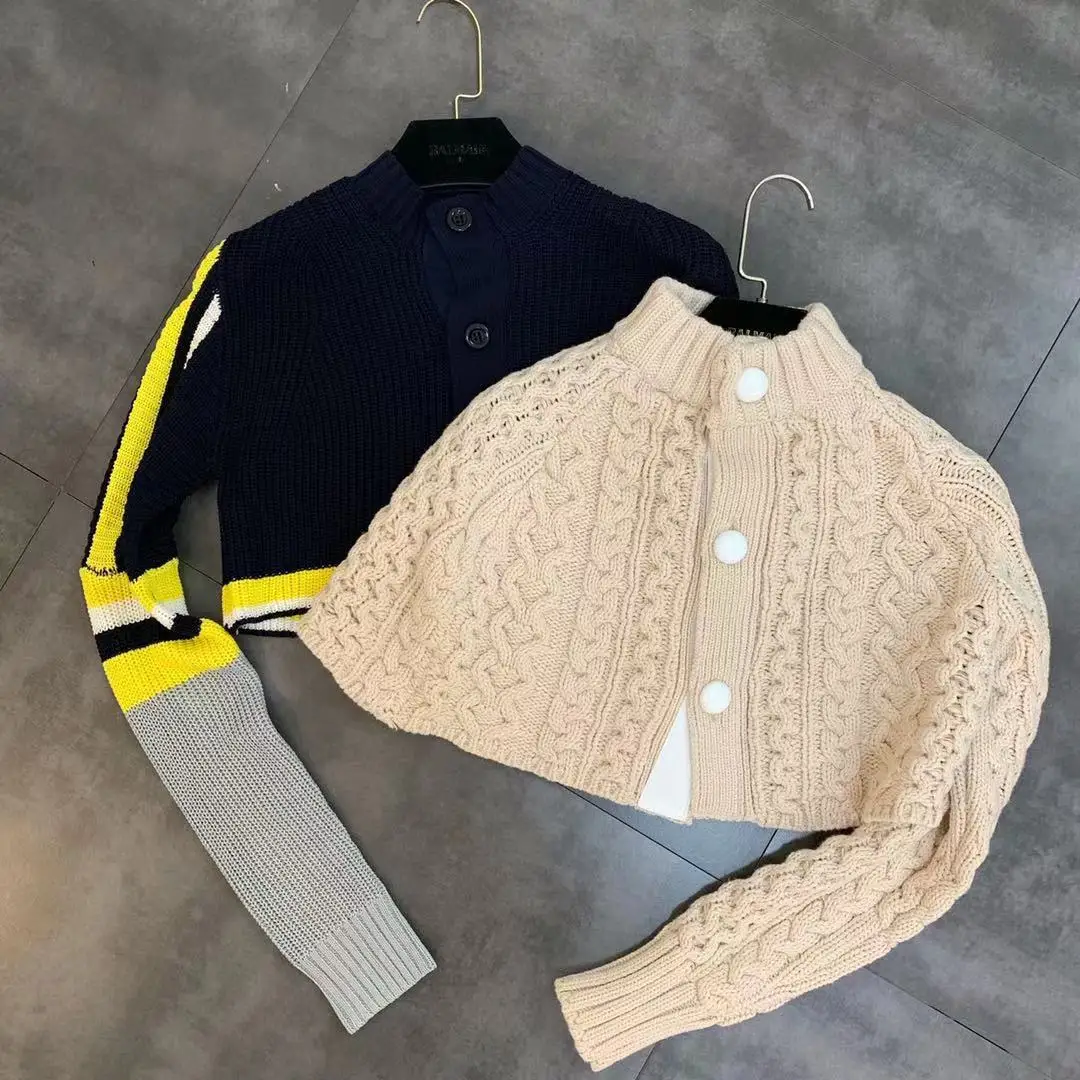 2piece Sweater Cardigan Women Autumn New Temperament Turtleneck Long Sleeve Cardigan High Waist Short Coat Jersey Mujer