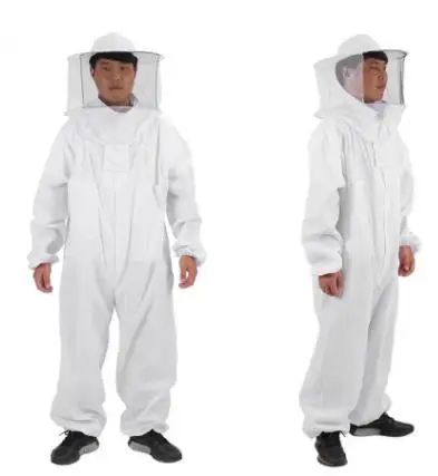 

Beekeeping Tools Wholesale Economical White round Cap One-piece Protection Suit