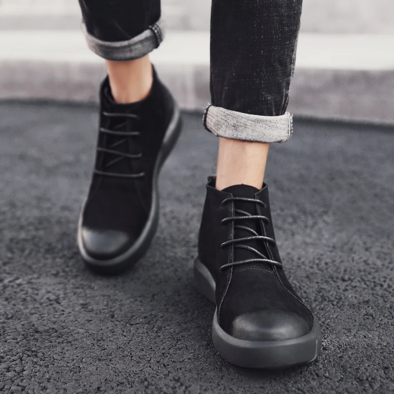 2021 New Mens Cow Leather Waterproof Hiking Shoes Mountain Hiking Boots Trainers Breathable Jogging Shoes Trekking Shoes Outdoor