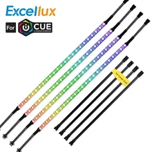 Индивидуально Адресуемая RGB Светодиодная лента для ПК, 5 В WS2812B цифровая светодиодная лента для CORSAIR iCUE, 3 pin 5V добавить коннектор на материнских платах