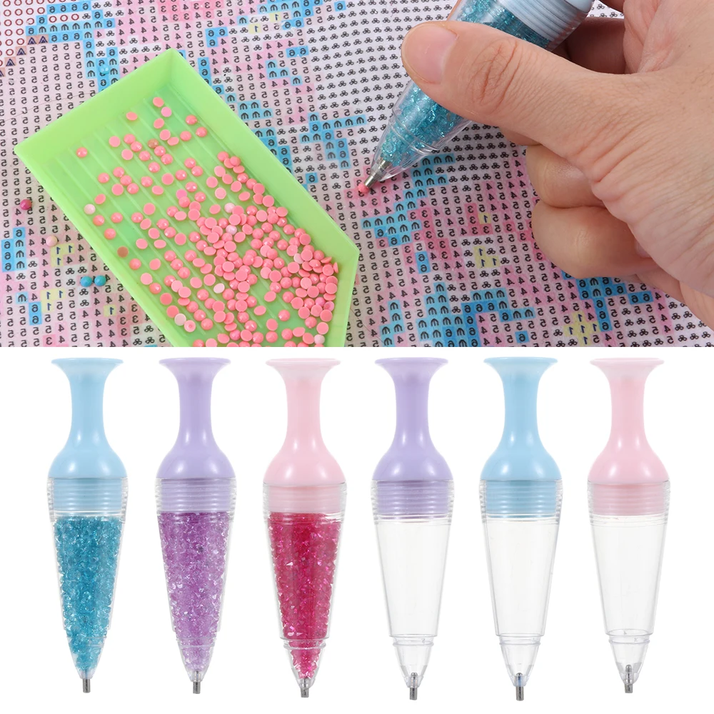 Embroidery Crafts Cross Stitch Flower Pens 5D Diamond Painting Point Drill Pen 