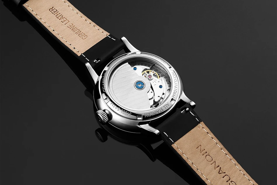 GUANQIN мужские светящиеся механические часы автоматические мужские деловые часы лучший бренд роскошные стальные водонепроницаемые сапфировые часы Relogio Masculino