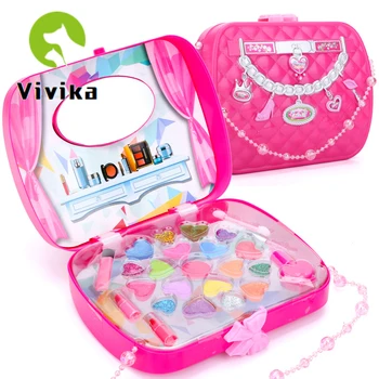 

kids toy makeup kits for girls cosmetic pretend play princess make up toy safety non-toxic for girl