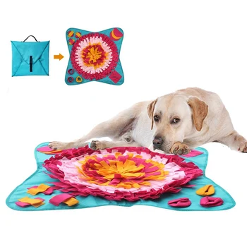 

Pet Do· Sniffing Food Mat Pet Interactive Play Toys Dog Mat For Relieve Stress Puzzle Pet Feeding Pad Training Blanket Supplies0