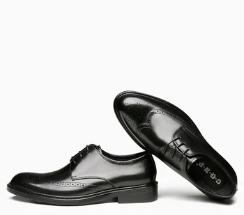 

Fashion Men Shoes Business Formal Wear Leather Shoes Men's Pointed Toe Leather Shoes Cow Leather Oxfords Wedding Genuine Leather