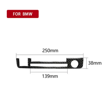 

Car CD Panel Sticker Carbon Fiber Black Frame For BMW 3 Series E46 1998-2005