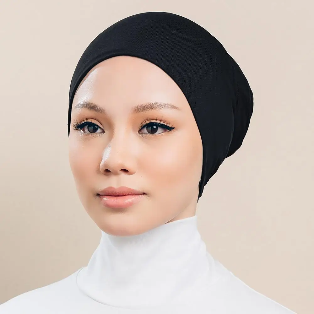 

Muslim Inner Hijab Caps Stretch Turban Cap Women Islam Headwrap Underscarf Bonnet Full Cover Under Scarf Caps Turbante Mujer