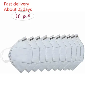 

Face Mask Masque Face Mask Disposable Respirator Safety Mask Dust Mask Adjustable 10pc Mascaras