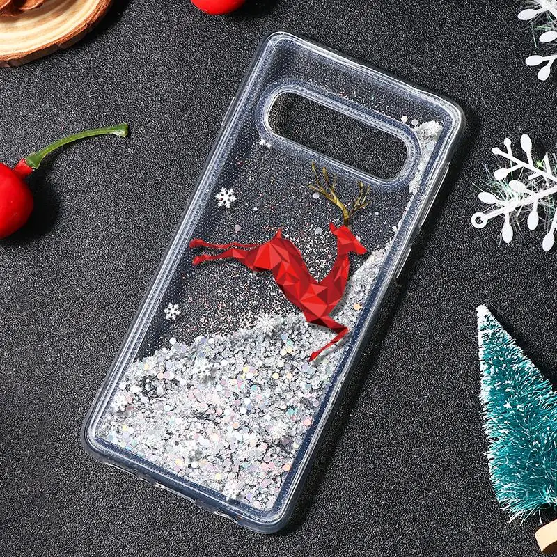 sd1hlfei Зимний блестящий песок чехол для samsung Galaxy S10 S9 S8 Plus A50 A7 A9 A6 Plus Note 8 9 с блестящими блестками для девочек - Цвет: sd1hlfei