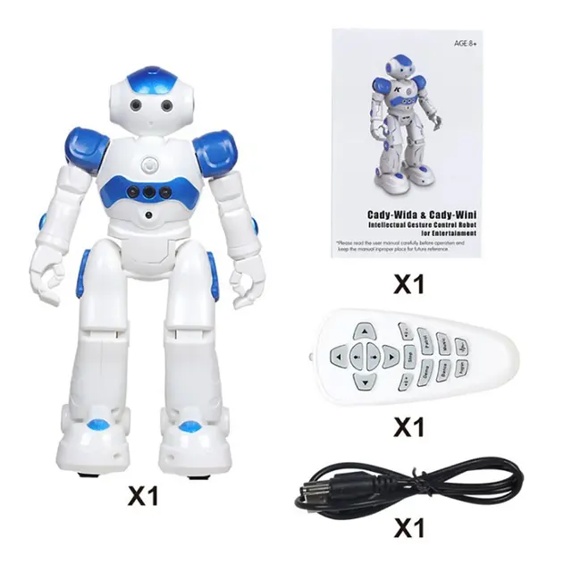 Intelligent Robot Multi-function USB Charging Children&#39;s Toy Dancing Remote Control Gesture Sensor Toy Kids Birthday Gifts