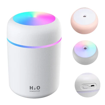 

Air Humidifier Ultrasonic Aroma Essential Oil Diffuser 300ml USB Cool Mist Maker Aromatherapy with Colorful Lamp for Home Car