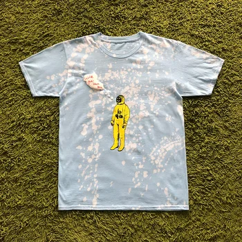 

New Tie dyeing Travis Scott Astroworld Tour Astronaut Tee T shirt Men Women 1:1 High Quality Travis Scott Astroworld t-shirts