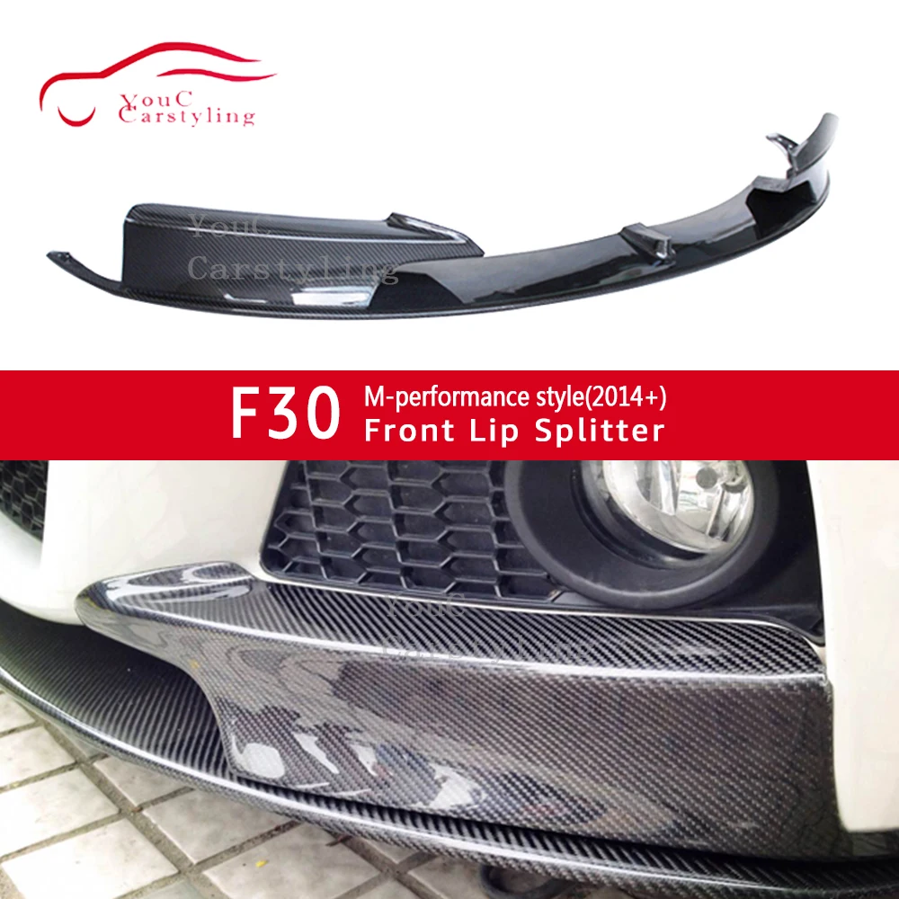 Передняя губа F30 из углеродного волокна M performance Style бампер для BMW 3 серии 2012 Подарок