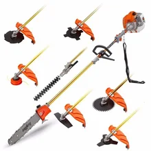 

New Model 52CCHeavy Duty Multi Functional 8 in 1 Brush Cutter,Pole Chain Saw,Hedge Trimmer with Several Blades Nylon cutter