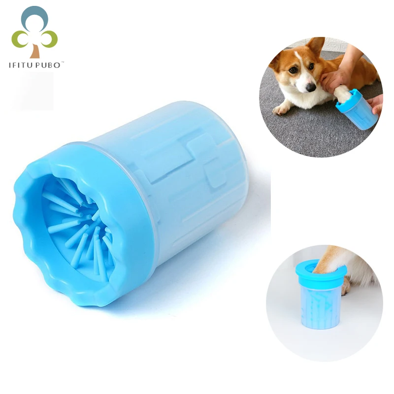 1pcs Pet Cats Cleaner Dogs Foot Clean Cup Dog paw Portable pet Cleaning Tool for Quick scrubbing