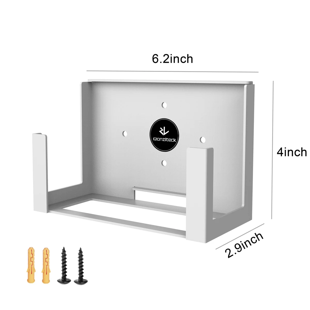 Monzlteck Wall Mount Holer for Xbox Series S,All Metal Hanging On Wall with Power Botton Left/Right,Wall Shelf Bracket for XSS