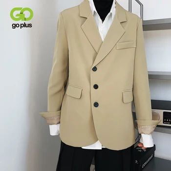 

GOPLUS Woman Jacket Winter Clothes Office Lady Coat Korean Style Casual Black Blazers Oversize Women Femme Veste Kobieta Kurtka