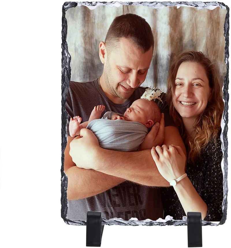 

Personalized slate photo frame custom DIY photo frame add any photo/text gift creative baby pet treasure photo birthday wedding