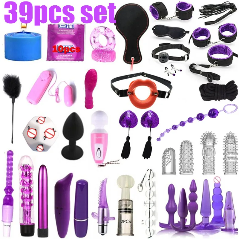 39 шт. интимные игрушки для женщин G Spot фаллоимитатор вибраторн Анальная пробка