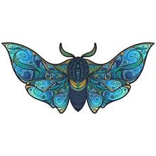 

Unique Design Wooden Puzzle New Moth Shape Alien Animal Irregular Gift Jigsaw for Kids Holiday Game Za Wood 100 200 Pieces Relax