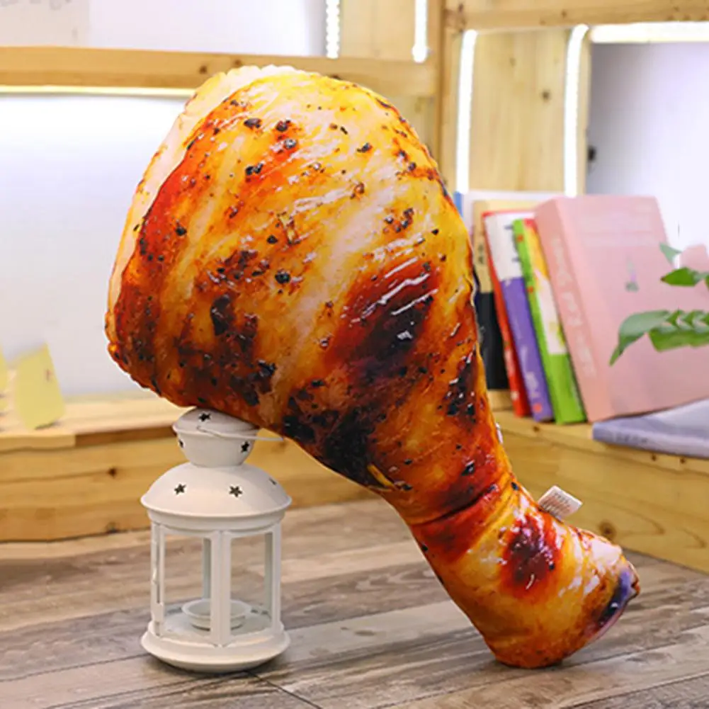 60/70 90 см 3D негабаритных курица подушка для ног Новые короткие плюшевые ботинки моделирование цыпленок крыло Подушка Cojines Decorativos Para диван Almofada