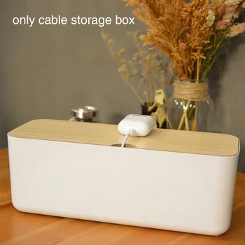 

Cable Storage Box Desktop Tidy Modern Power Strip Organizer Anti Dust Office Wire Management Home Socket Safety Multifunctional