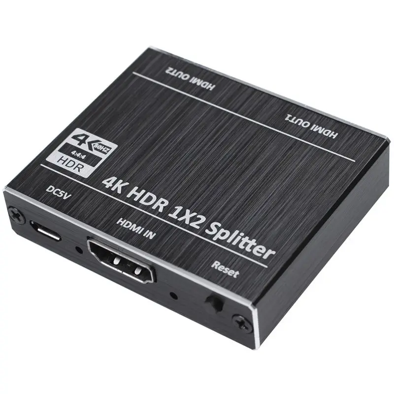 1 в 2 Выход HDMI разделитель ter 4K HDCP 2,2 1080P видео HDMI переключатель усилитель раздельный США штекер